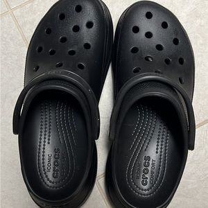 Women platform crocs size 11